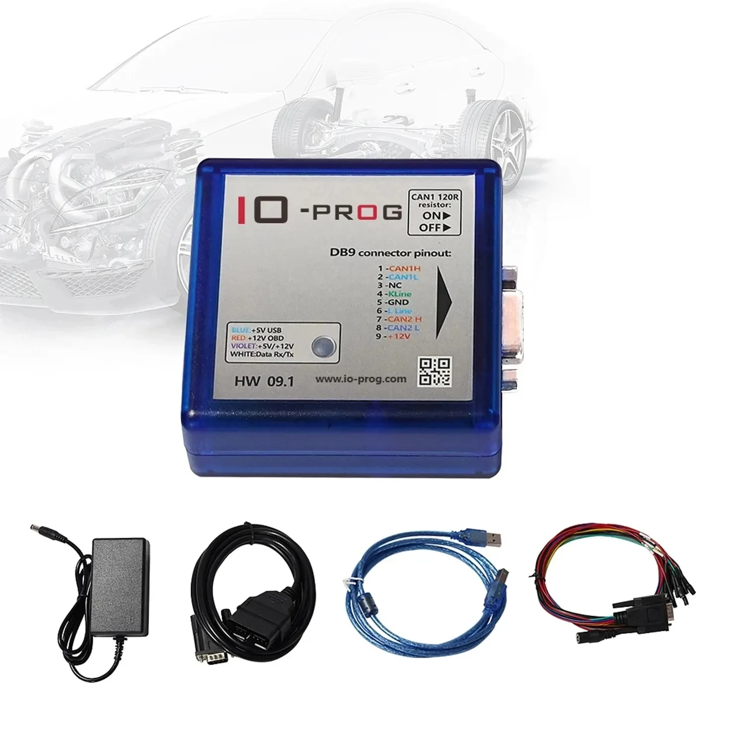 Full Version IOPROG IO-PROG IO PROG PSA BSI with I/O Prog for Opel/GM Full License ECU BCM TCM EPS Combination of K-line&CAN