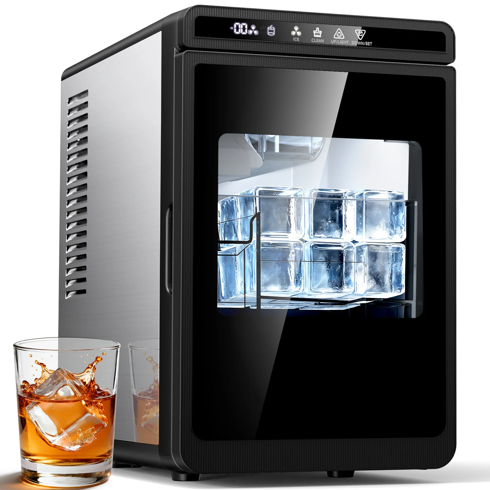 Clear Ice Cube Maker, 3 Crystal 1.6