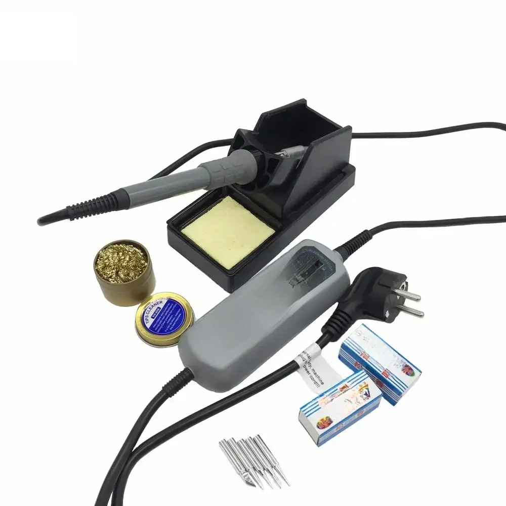 Oryginalna wysokiej jakości lutownica YIHUA 908D 220 V/110 V z regulacją temperatury lutownica elektryczna + 5 końcówek + stojak — zdjęcie 2