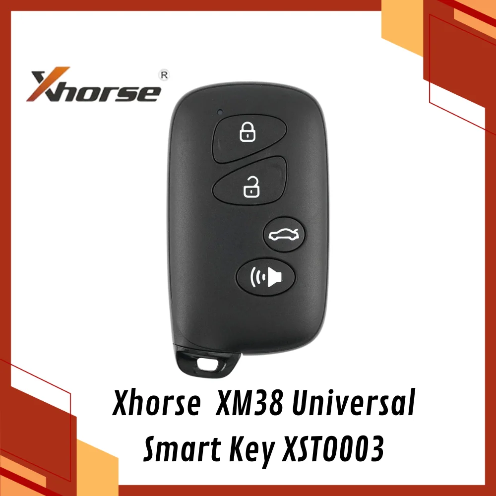 

XHORSE XSTO03EN XM38 series TOY.T 4 Buttons Universal Smart key compatible with vvdi mini key tool/ key tool pro max and more