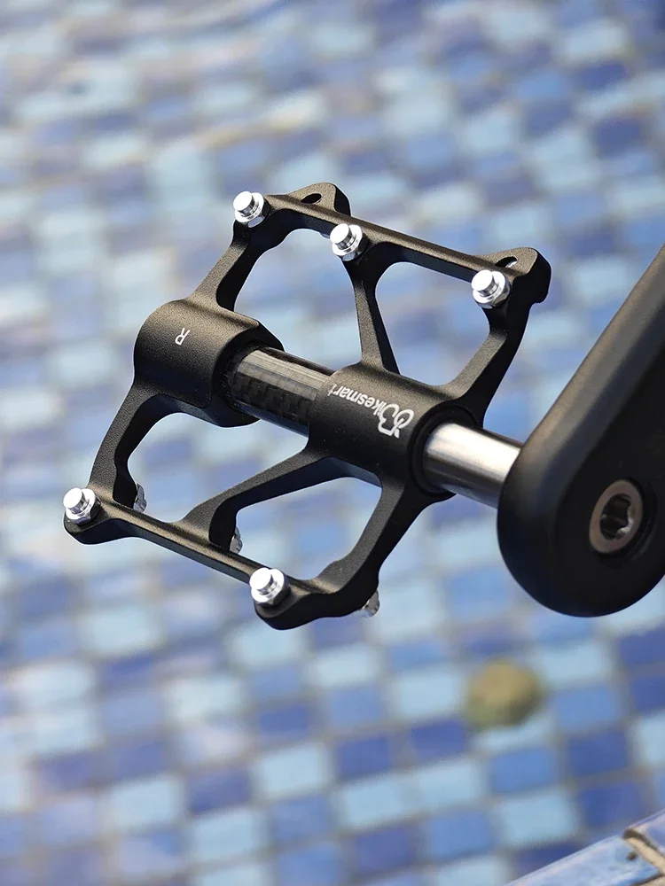 AliExpress BikeSmart Pedal 3-bearing Titanium Alloy Shaft For Brompton Aluminum Alloy Left Quick Disassembly Folding Bicycle Pedal