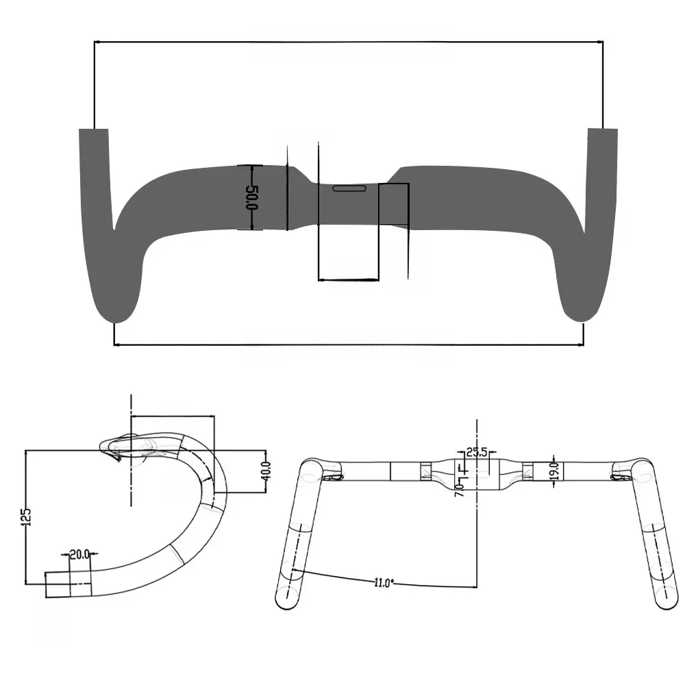 AliExpress NONE BALUGOE Carbon Fiber Road Bike Handle Mountain Bike Handlebars Full Internal Wiring Professional Competition Cycling Accessories