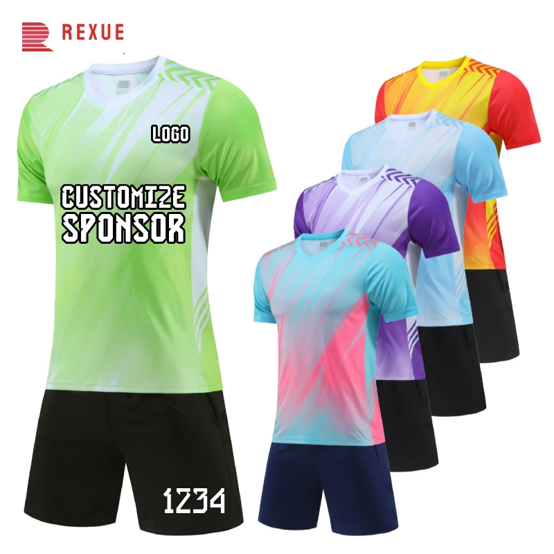 

24/25 Personalized Football Jersey Men's Children's Short Sleeve Soccer Uniforms Custom Contest Training Sport Suit Jersey