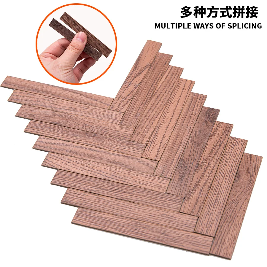 20pcs Miniature Floor Model Toys Self-adhesive PVC Dollhouse Decoration Kits Diy Architecture Building Materials for Diorama - Image 5