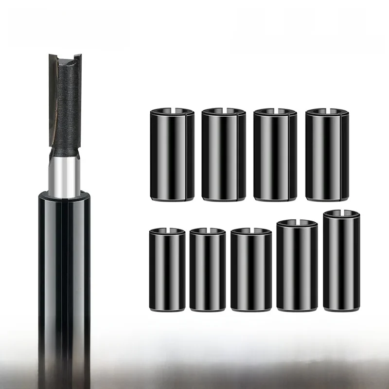 XLil1-Adaptateur de tige de pince, outil de routeur CNC, support de grotte, changement en 6mm, 8mm, 8mm, 6.35mm, 9.5mm, 6.35mm, 10mm, 8/12mm, 6mm, 8mm, 10/12 pièces, 7 pièces, 6 pièces, 6.35 pièces