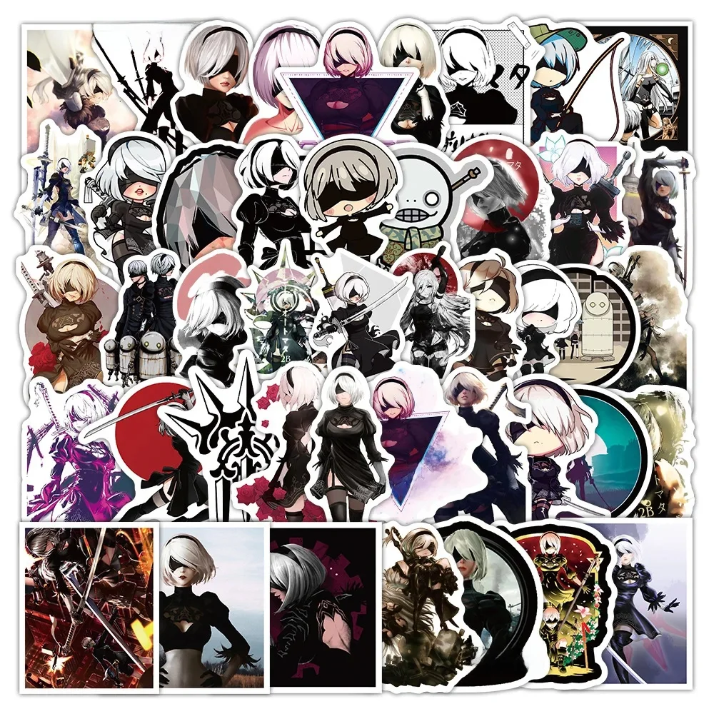 AliExpress GOGOTU 10/30/50/PCS NIER Automata Stickers Commander Game Cartoon Sticker DIY Laptop Phone Guitar Car Bike Skateboard Decal Kids Toy