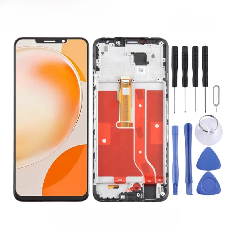 6.95-inch LCD Screen with Frame For Huawei Nova Y91 Phone LCD Display Touch Screen and Digitizer Full Assembly Repair Spare Part