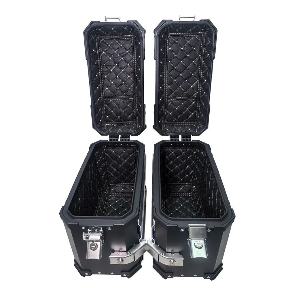 38L Motorrad-Seitenbox, Schnellverschluss, Aluminium, Moto-Gepäckkoffer, Satteltaschen, Werkzeugkasten, passend für SW-MOTECH-Halterung, nicht passend für Original-Rack – Detail 6
