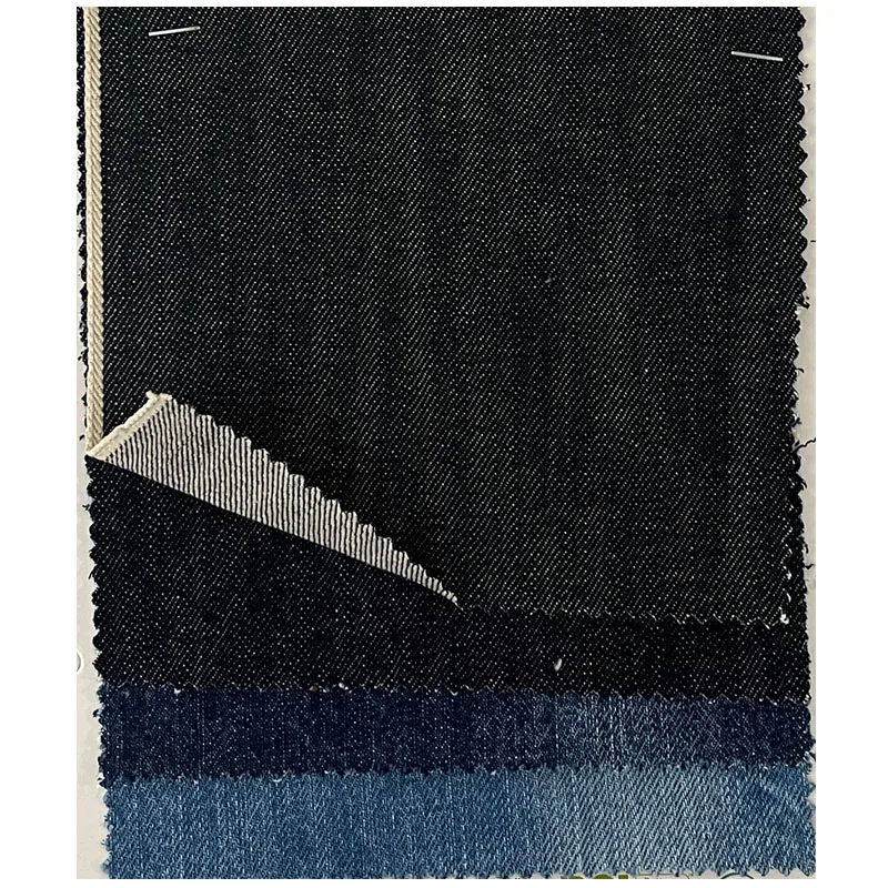 

15 унций светло-розовый кромкой джинсовый материал производители на заказ тонкая джинсовая ткань оптом для изготовления джинсовой куртки сумка W3207371A