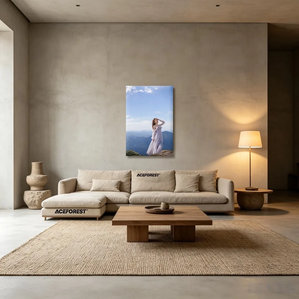Custom 2D Framed Canvas Print – Bohemian/Art Deco Style (For Customer-Provided Photos)
