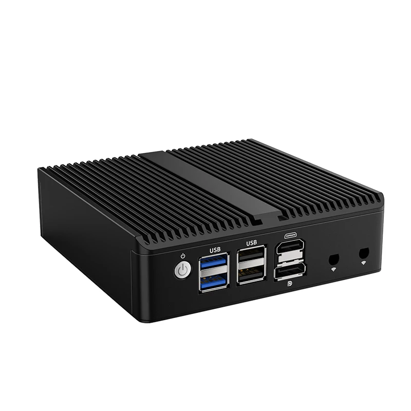 Partaker Soft Router Fanless Mini PC Intel N100 4x Intel i226 2.5G LAN HDMI2.0 pfSense Firewall Apparaat ESXI AES-NI