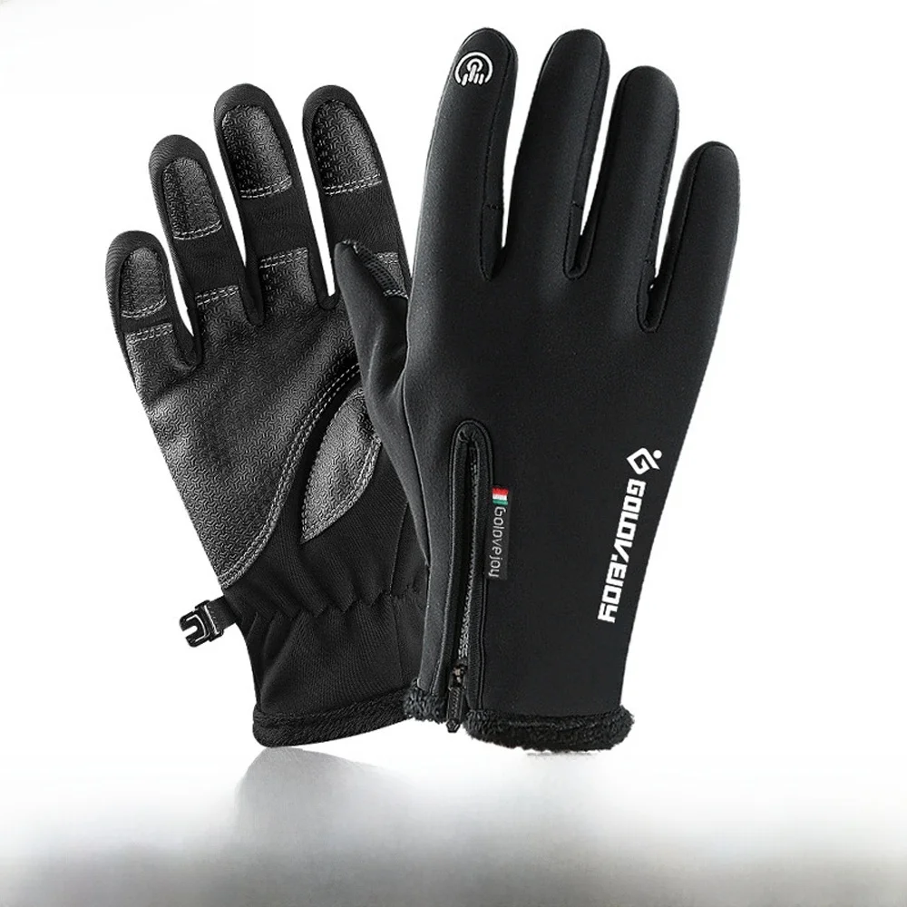AliExpress GLOOF 1Pair Mens Women Zipper Nylon  Warm golf Gloves Waterproof and All Finger Touch Screen Gloves for Cycling and Outdoor Work