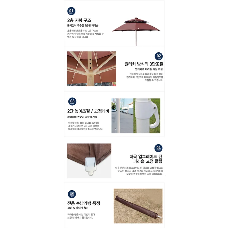 قاعدة مظلة من Canamo-Octagonal ، محمولة ، ثانية ، كبيرة ، تخييم ، صيد الأسماك ، شاطئ ، شرفة ، خارجية