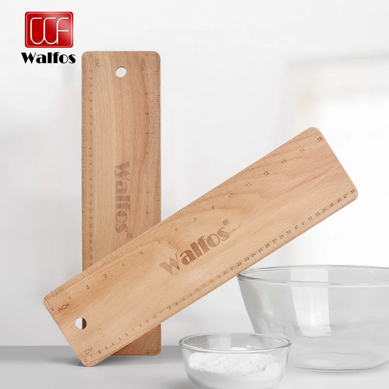 

WALFOS Baking Baguette Transfer Wooden Board 38cm Rectangular Double Scale Flip Board Baguette Ciabatta Dough Cooking Tools