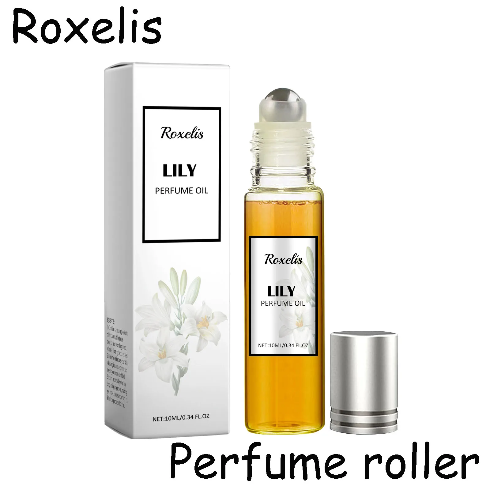 

Roxelis Lily Perfume Roller Long Lasting Scent Charming Dating Atmosphere Floral Fragrance Remove Sweat Odor Women Perfume Oil