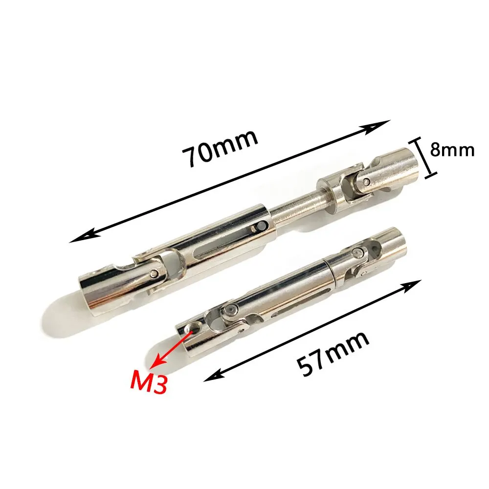 Albero di trasmissione in metallo per auto RC adatto per WPL B14 B24 C24 34 B16 36 D12 MN D90 D91 D96 99s accessori per parti di aggiornamento universali per camion