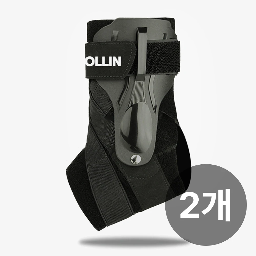 닥터콜린 발목 보호대 전면부 구조 및 밴드 디자인