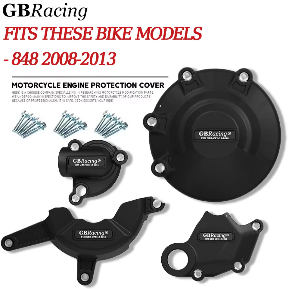 

Protector De Motor Para Moto GBR acing For 848 2008-2013 Pump Cover Clutch Cover Clutch Cover Alternator Cover Motorcycle