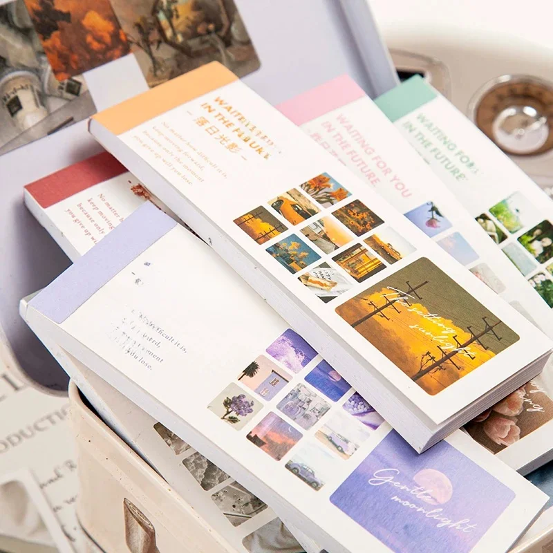 Yoofun-Livre d'autocollants esthétiques pour scrapbooking, album, journal intime, matériel d'étiquette, fleur, papier décoratif, bricolage, papeterie mignonne, 30 pièces