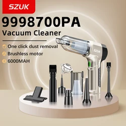 SZUK Car Vacuum Cleaner Powerful Handheld Mini Cleaning Machine Strong Suction Portable Wireless Vacuum Cleaner for Car and Home