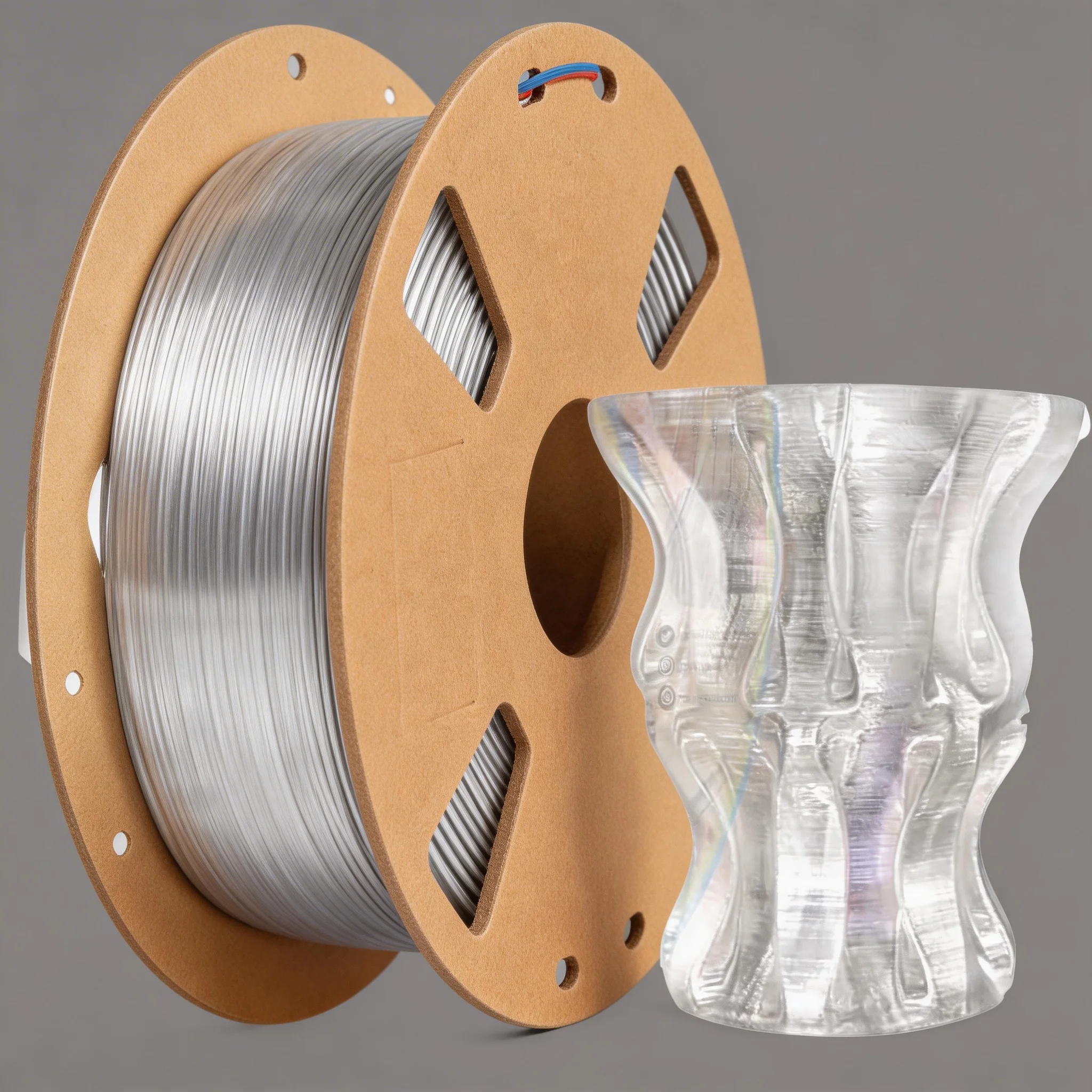 

Филамент PETG для 3D-принтера, 1.75 мм, 1 кг, точность размеров +/- 0.02 мм, высокая прочность и ударопрочность, прозрачный.