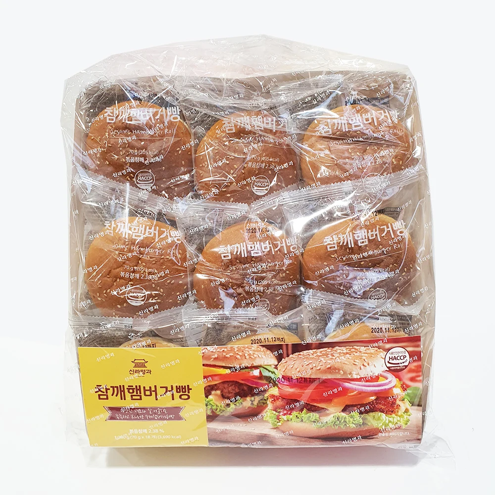 Coast Cosin name and sesame hamburger bread 70g x 18