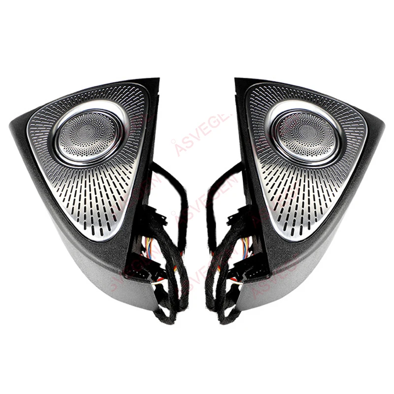 2 PCS Car Speaker For Tesla Model 3 Door RotateTweeter Multicolor LED Speaker