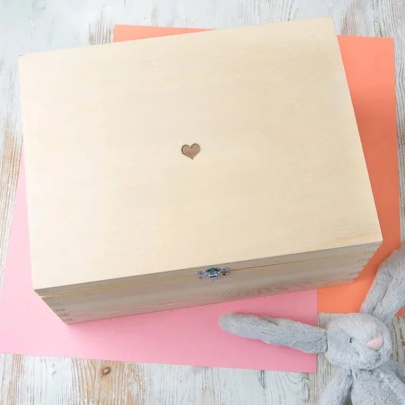 Boîte Keepplex de baptême personnalisée, cadeaux de baptême pour bébé fille ou garçon, boîte mémoire en bois gravée