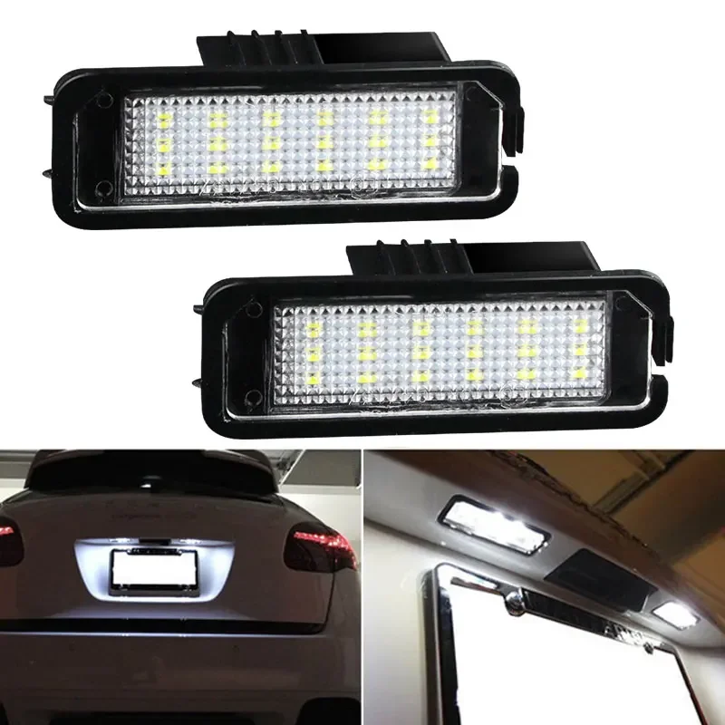 Canbus – lampe de plaque d'immatriculation de voiture, numéro LED, pour Cayenne 958 92A 9Y0 911 997 991 992 Macan 95B Boxster Cayman 987 981