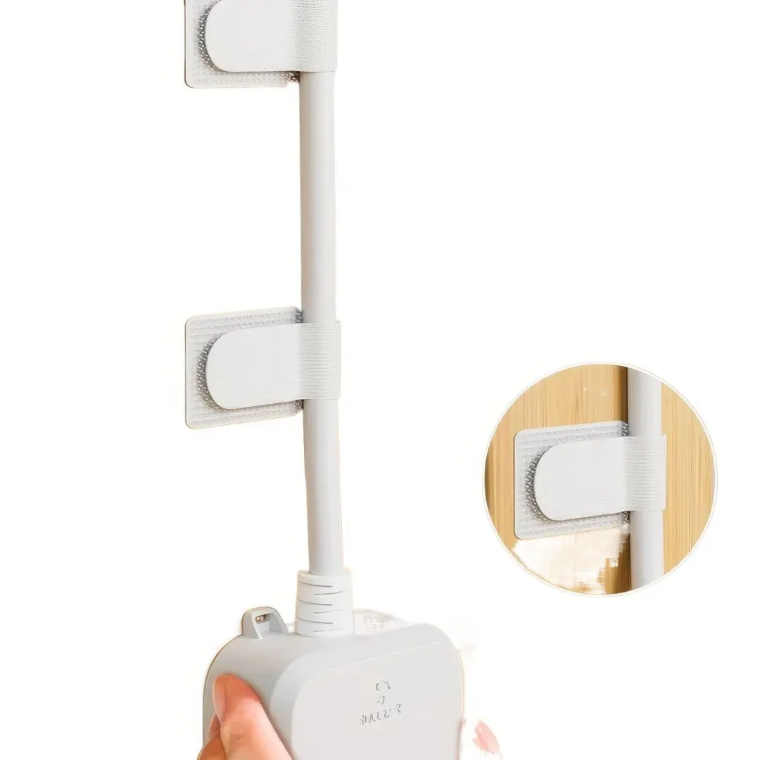 10pcs Reusable Self-adhesive Cable Ties Fasteners Strap Cord Storage Organizer for Charger Network Appliance and Computer Cables