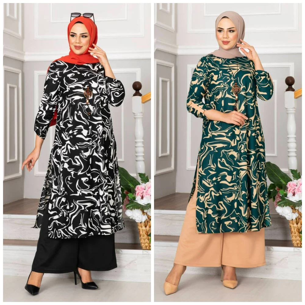 

Romana Hijab Suit 2023 Muslim Abaya Headscarf New Fashion dress Islamic clothing veils ferace