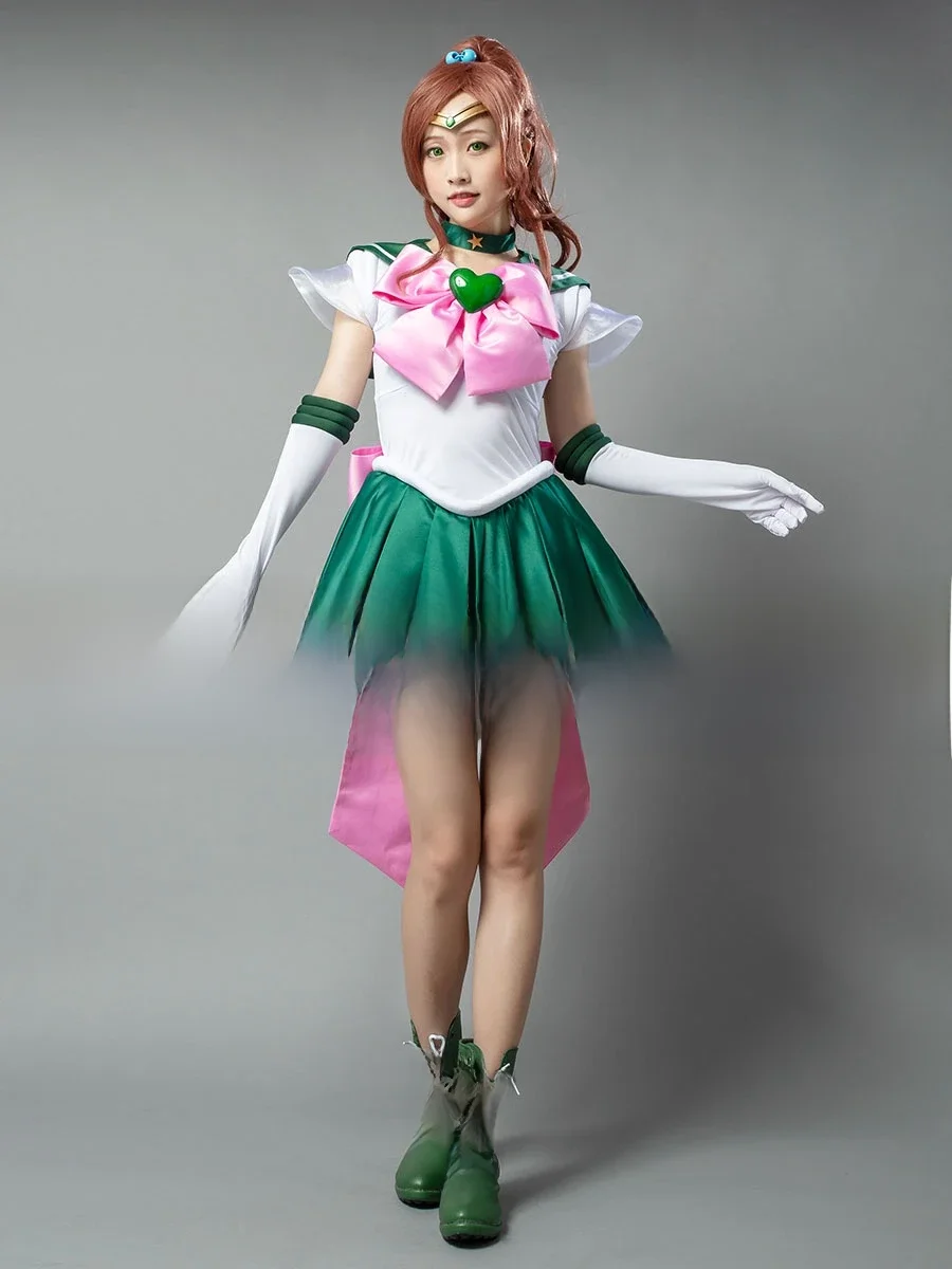 Anime Super S Film Sailor Jupiter Kino Makoto Lita Halloween Cosplay Kostium Damski Dorosły Rozmiar — zdjęcie 2