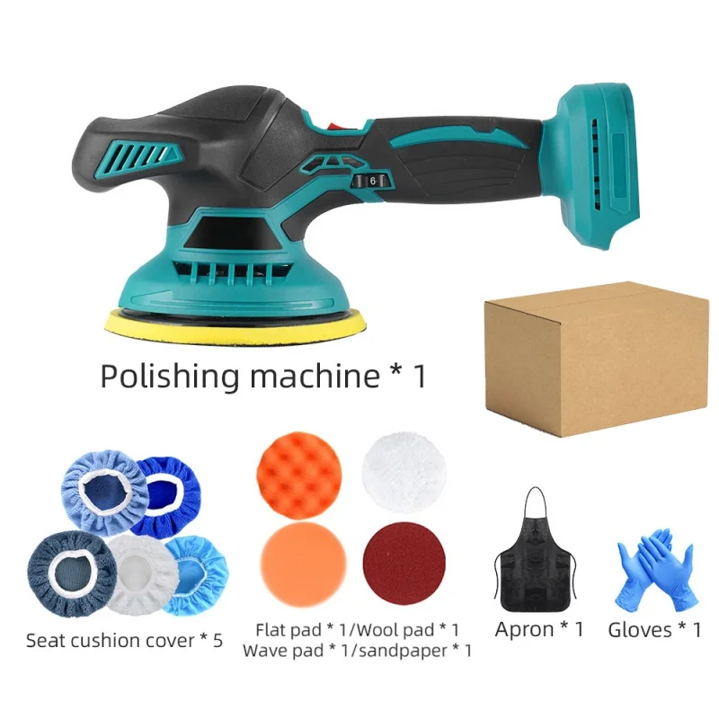 OWJHE 7000RPM Draadloze Autopolijstmachine 6 Versnellingen Elektrische Polijstmachine Auto Polijst- en Waxmachine Voor Makita 18V Accu
