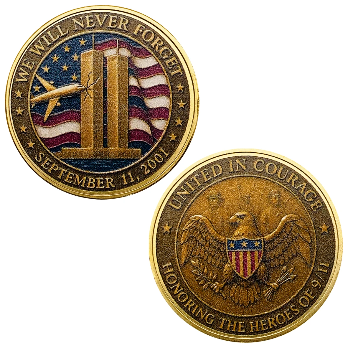 US Navy Challenge Coin Anniversary Gold Coin Mermaid Neptune Decorative Desktop Ornaments Collection
