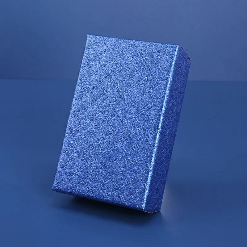 10 Stück 8 x 5 x 2,5 cm Papier-Schmuck-Organizer-Box für Halskette, Ring, Ohrringe, Verpackung, Geschenkboxen, Display mit schwarzem Schwamm – Detail 5