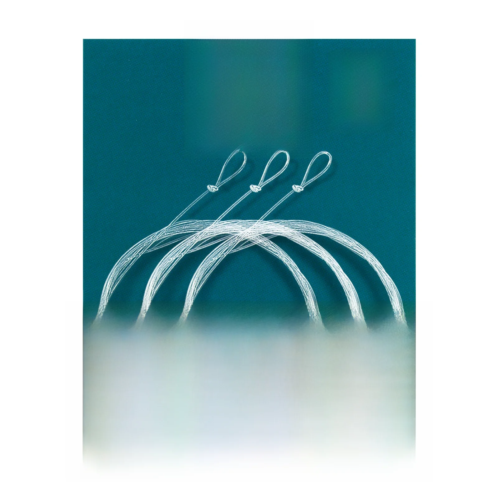 SF 3 pièces Leader conique en fluorocarbone avec boucle pré-attachée Leader conique de pêche à la mouche 7,5 pieds 9 pieds 12 pieds 0-7X