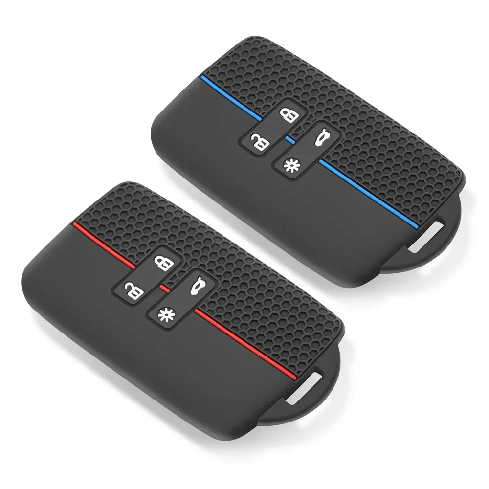 Capa de chave de carro de silicone Renault Koleos Captur Megane Clio Talismã Cênico Arkana para