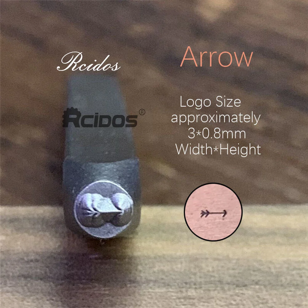 RCIDOS Arrow/  hand with love Metal Jewelry Design impress Stamps,DIY Bracelet/jewelry symbols steel stamp letters