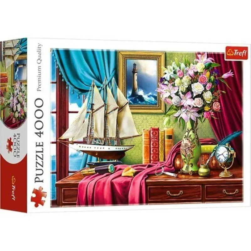 Hobby Store Tref Puzzle Explorers Desk 4000 Piece Jigsaw Puzzle 136x96 cm