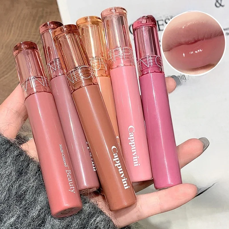 Beauty Juice błyszczyk do ust gumy galaretka lustro błyszczyk wodny glazura kobieca przystępna szminka makijaż studencki — zdjęcie 2