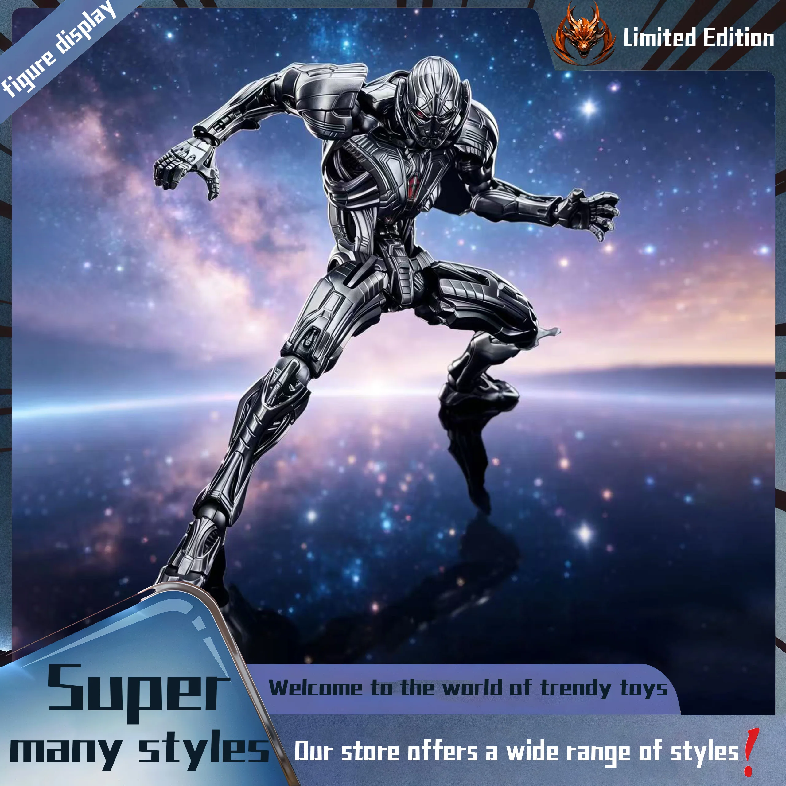 

Ultron Peripheral figurine model table decoration, birthday gift, trendy toy scene decoration, ca