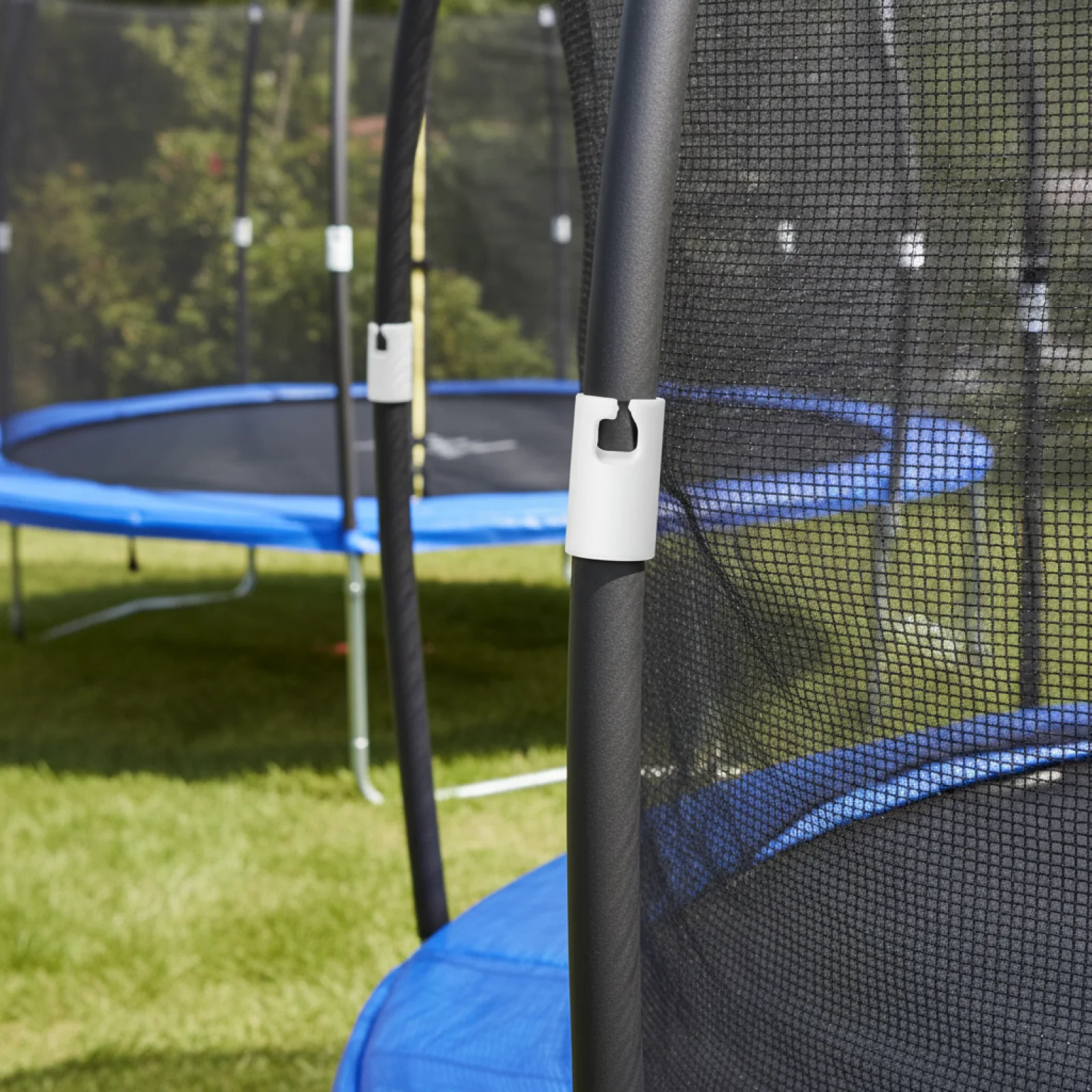 

50Pcs Trampolines Enclosure Pole Covers Trampolines Net Pole Top Holder for 25mm Poles Waterproof End Protector for Family