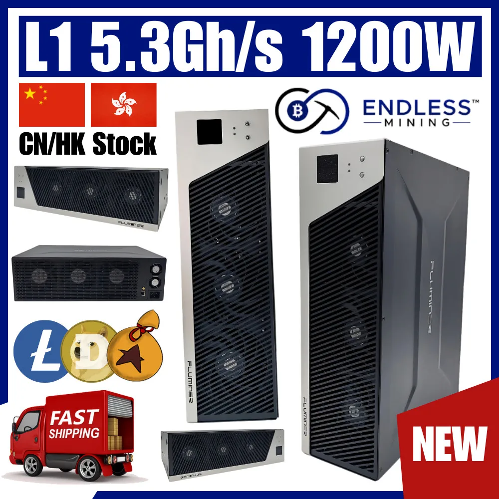 AN Fluminer L1 Pro 6Gh/s 1400W LTC/DOGE Input Penambang 110 ~ 240V