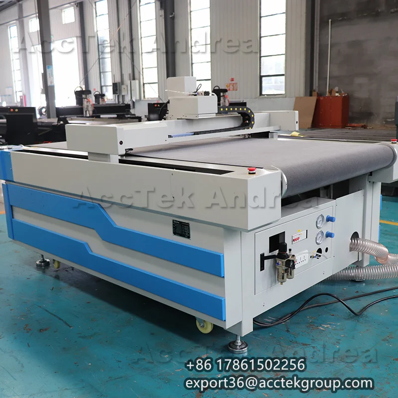 Jinan CNC Oscillating Knife V-cut CCD Camera Cutting Machine Cardboard Corrugated Cartons Boxes Cutting Machine