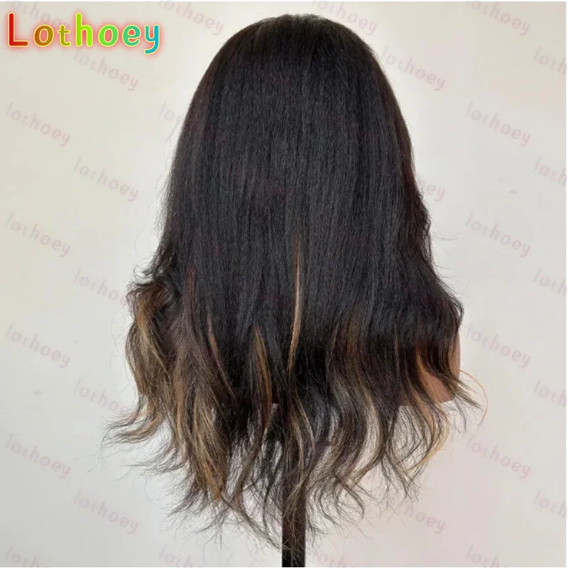 Выделенные коричневые предварительно вырезанные кружевные бесклеевые парики Wear and Go Парики с кружевной застежкой Волнистые бесклеевые фронтальные парики из человеческих волос