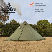 MCETO-TX400Ultra Stove Tent,Height Adjustable, Hot Tent, Camping, Hunting Trip Equipment, Winter