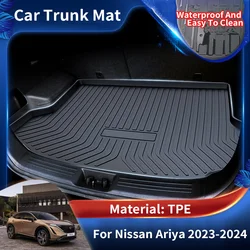 TPE Car Boot Liner Cargo Rear Trunk Mats Luggage FLoor Tray Waterproof Carpet for Nissan Ariya FE0 2022 2023 2024 Accessories