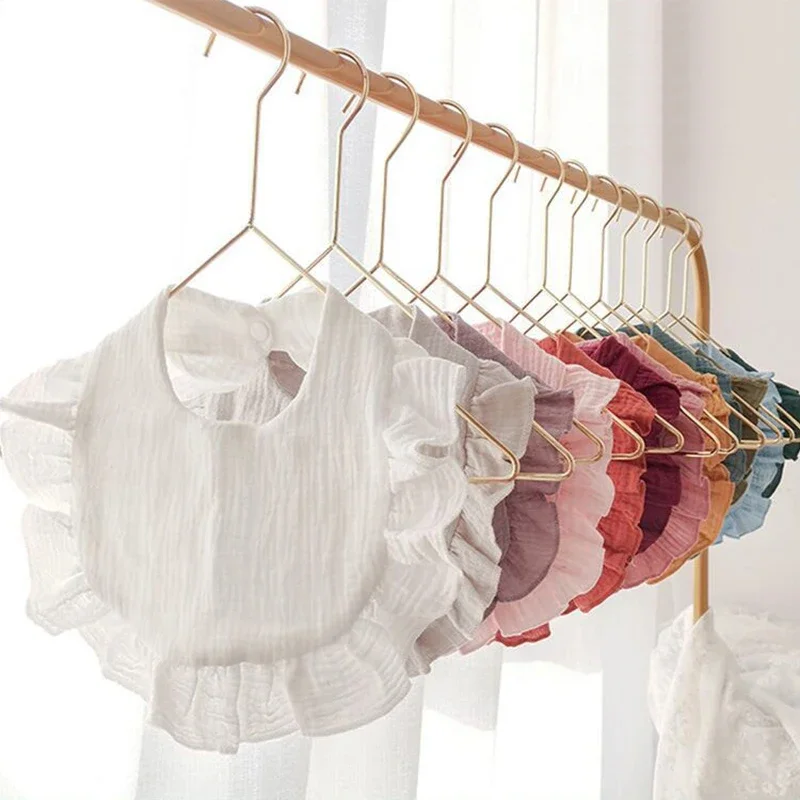 Bavoirs en coton doux imprimé pour bébé, couleur unie, bavoirs pour nouveau-né, Bandana, écharpe pour enfants, garçons et filles, serviette d'alimentation pour salive