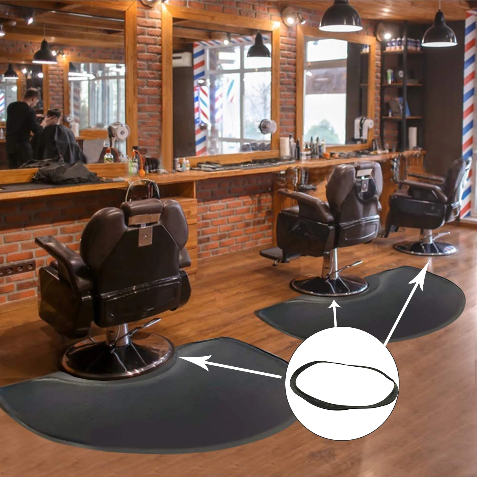 Barber Salon Styling Chair Hydraulic Base Equipment plastic Ring Gasket TRIM Protect plastic Gasket Floor Protector