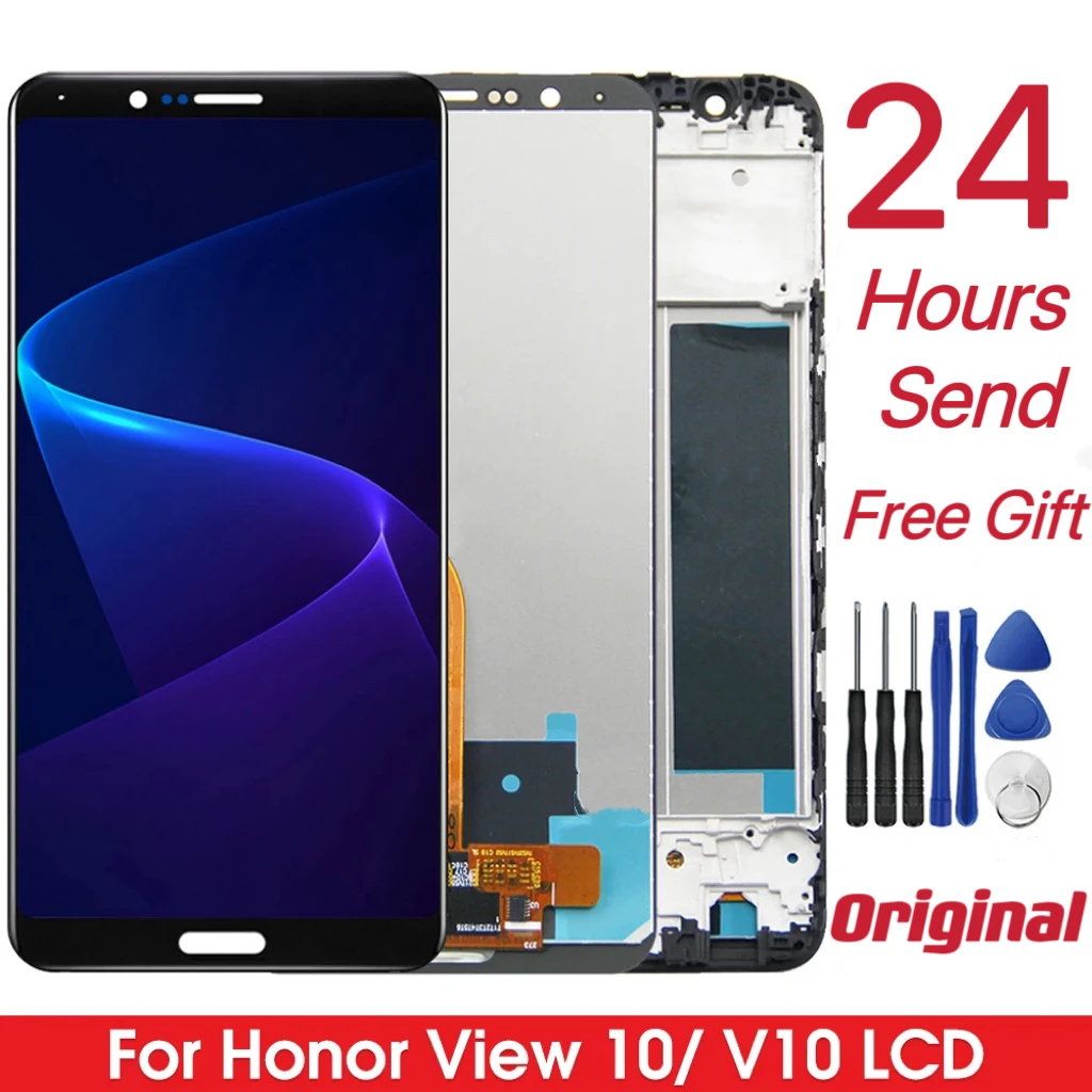 

5,99 "Новый оригинальный для Huawei Honor V10View ЖК сенсорный экран V10 дисплей экран дигитайзер сменные детали в сборе 100% протестирован